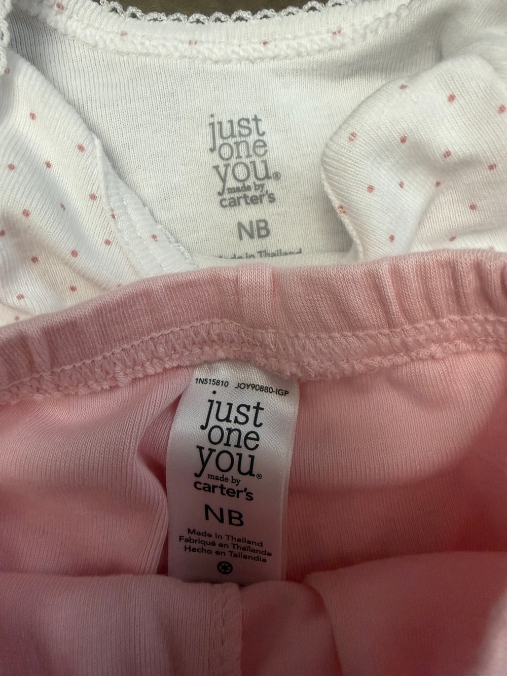 Carter's Baby Newborn 4pc Bunny Bodysuit Pants Shorts Cotton Knit Polka Dot - Picture 5 of 5